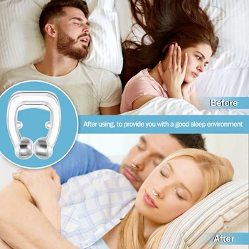 Silencioso Sono Ajuda Dispositivo Protetor De Noite Anti Ronco Dispositivo De Cuidados De Saúde De Silicone Nariz Clip Magnético Anti Snore Stopper Ronco 0