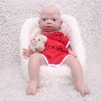 WW1543 altura 53 cm 4100g 100% de Silicone Reborn Baby Doll Realista Recém-nascido Brinquedos do Bebê com Chupeta para Crianças de Natal Bonecas