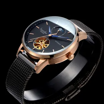 De melhor marca de luxo Suíça bestdon relógio mecânico dos homens Esqueleto MoonPhase mens relógios automáticos integral à prova d'água de aço reloj