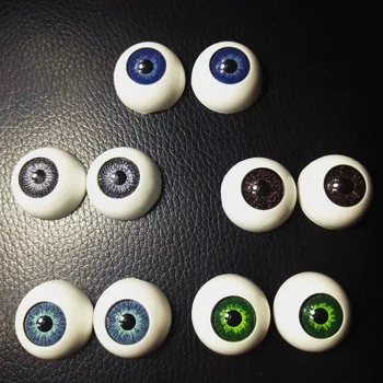 5 Pares/MONTE Boneca globo Ocular 22MM Real Renascer Acrílico Boneca de Olhos de Acessórios de Alta Qualidade de Mistura de 5 Cores de Meia volta Bjd Olhos Brinquedos de DIY