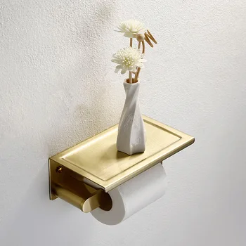 Ouro polido de qualidade superior, casa de banho, papel higiênico titular 200*120*80mm casa de Banho Acessórios de Hardware