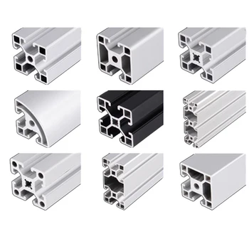 2pc 4040 Padrão Europeu Industrial da Liga de Alumínio de tubo quadrado de perfis de 500mm Linear de Trilho para DIY Impressora 3D CNC