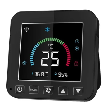 Smart Condicionador de Ar Controlador,Tuya wi-Fi Smart Sensor de Temperatura E Umidade CA Controlador Com luz de fundo do LCD Sceen