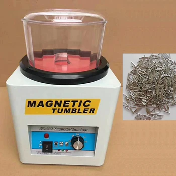 Free100g Magnético Polimento de Pinos de Aço Inoxidável da jóia máquina de Polimento Agulhas de Mídia Rotary Copo máquina de limpeza