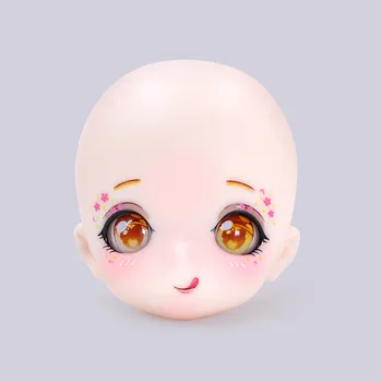 1/4 de Boneca Cabeça compõem Anime SD Boneca Cabeça Expressão Pode Abrir a Cabeça Diy Menina Brinquedos de Presente da Moda Bonito Vestir Boneca Acessórios 2