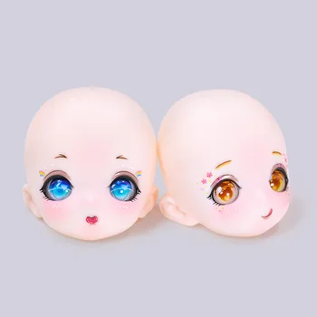 1/4 de Boneca Cabeça compõem Anime SD Boneca Cabeça Expressão Pode Abrir a Cabeça Diy Menina Brinquedos de Presente da Moda Bonito Vestir Boneca Acessórios 3