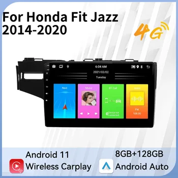 Android Rádio do Carro para Honda Fit Jazz 2014-2020 2 Din aparelhos de som de Carro Player Multimídia GPS 4G de Navegação Autoradio Chefe da Unidade de Carplay