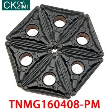 10pcs TNMG 160408 TNMG160408-PM TNMG332-PM de Pastilhas de metal duro Externo de Ferramenta para Torneamento CNC, torno Mecânico Cortador de Ferramentas para ferro fundido