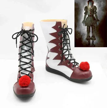 stephen king é pennywise Palhaço pennywise o palhaço fantasia de Halloween Mens Mulheres de Trajes Cosplay Sapatos Botas