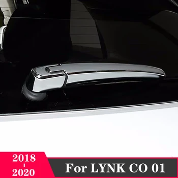 Para LYNK CO 01 DE 2018 2019 2020 ABS Cromado Carro do vidro Traseiro Limpador do pára-brisa Braço Lâmina Adesivo Tampa Guarnição Acessórios