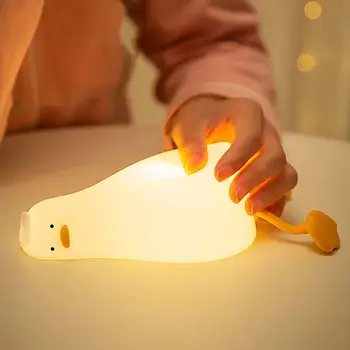Bonito Silicone Noite de Luz Creche Lâmpada da Noite de Decoração de Quarto LED Lâmpada de Cabeceira Lâmpada para Crianças de Criança de Bebê Quarto