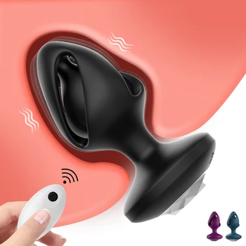 Vibração Butt Plugs Vibrador Vibrador Massagem de Próstata Controle Remoto sem Fio Plug Anal G-spot Estimulador de Brinquedos Sexuais Para o Homem/Mulher