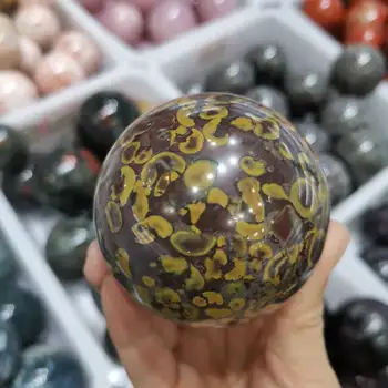 60-70mm Natural Azo de pedra esfera Polido de pedra preciosa bola de cristal Reiki Cura de Pedra
