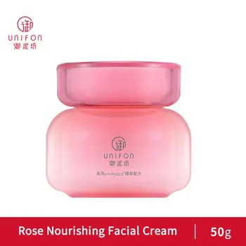 Unifon 50G de Rosa Creme Facial Purificar Hidratante Firmador Hidratante Iluminador
