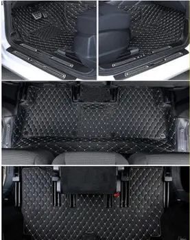 Especiais personalizados esteira do assoalho do carro da Volkswagen Touran 7 lugares 2020-2016 à prova d'água durável tapetes para Touran 2019