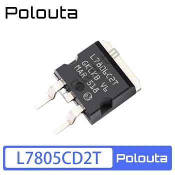 10 Pcs Polouta L7805CD2T PARA-263 Regulador de Tensão Transistor de Eletrônica DIY Kit Arduino Nano Frete Grátis Circuito Integrado