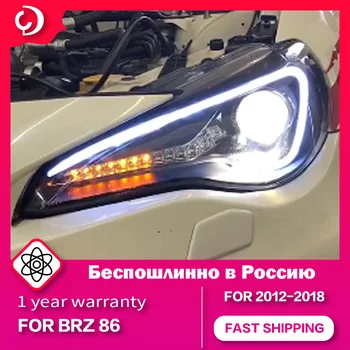 Faróis para Subaru BRZ 2012-2018 FT86 GT86 LED DRL Cabeça de Anjo Lâmpada Olho de Atualização de Cabeça de Luzes do Projetor da Substituição de Lentes