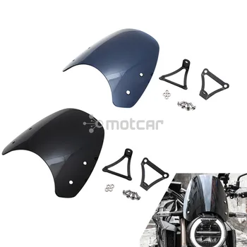 Preto/Fumaça Plástico ABS Motocicleta Farol do pára-brisa do Vento Defletor no para-Brisas para Honda CB650R 2019-2021 Instrumento Viseira