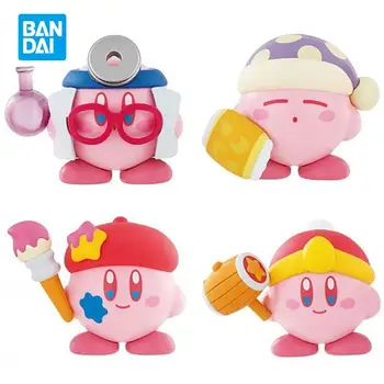 4pcs/set Bandai Estrelas Kirby Gashapon Coleção Normal Vinil Macio anime modelo de ação de brinquedos Figura brinquedos para crianças