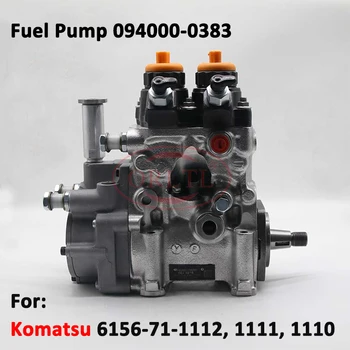 Motor Diesel de Bomba de Combustível 094000-0383 Para Komatsu 6156-71-1112, 1111, 1110, SA6D125E PC400-7 PC450-7 PC460-7