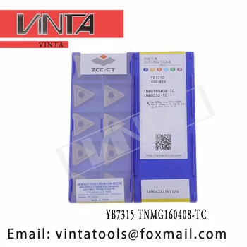 alta qualidade 10pcs/lotes YB7315 TNMG160408-TC do carboneto do cnc pastilhas de torneamento