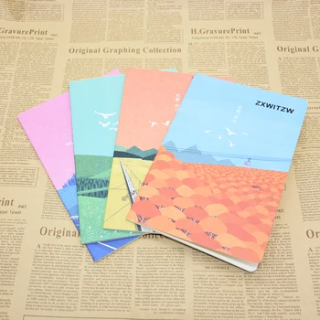8 pedaços de coreano criativo A5 de capa mole, caderno, fresco pequeno estudante de papelaria escolar, material de escritório 0