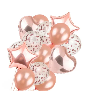 Balões Claro Withcolor Proposta De Forma Festa De Casamento De Ouro Glitter Star Balões De Coração 