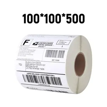 500pcs 100*100mm Térmica de Etiquetas de Envio Compatíveis Endereço de Postagem da Internet Substituição de Etiquetas Para Dymo Labelwriter 4XL Impressora