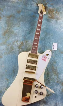 Qualidade firebird guitarra de ouro do jazz vibrato, em stock, podem ser feitas em diferentes cores, frete grátis, envio rápido