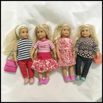 15 cm Mini Casa de Boneca boneca boneca boneca coleção infantil de presente de aniversário linda garota