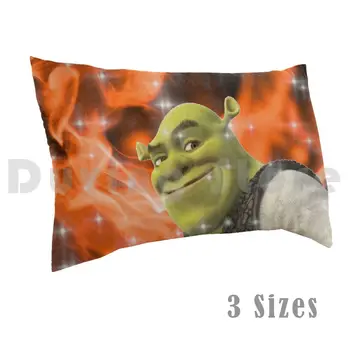 Ardente Shrek Fancam Travesseiro Impresso 35x50 Shrek Fã Cam Shrek Fã de Cam-de-Rosa Shrek Bonito Shrek Daddy Daddy