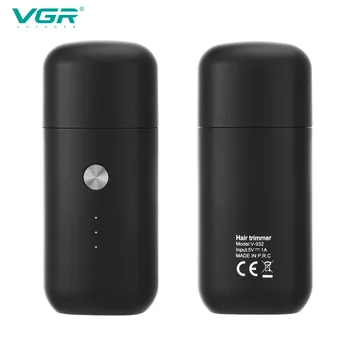 VGR aparador de pêlos v932 USB portátil recarregável mini cabelo clipper barbeiro aparador de pêlos corte de cabelo, máquina de peso leve oilhead