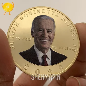 47ª Vice-Presidente dos Estados Unidos, Joe Biden, Moeda Comemorativa de Vôo Livre Águia Desafio de Moeda Moedas de Ouro Colecionáveis