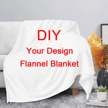 Personalizado de Flanela Jogar Cobertor Personalizadas Foto Cobertores de Lã para o Sofá Presente Personalizado de Impressão sob Demanda