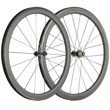 Nova chegada de Carbono, Rodas 700C Estrada de Bicicleta Rodado 45mm Clincher Ciclo de Rodas 25mm forma de U de alto Desempenho rodas