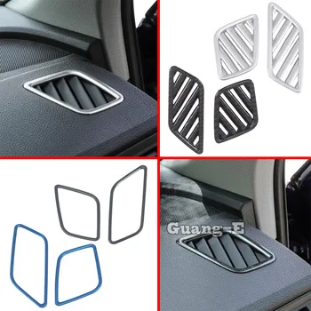 Carro de Interior Decore Quadro da Tampa da Lâmpada Guarnição ABS/Aço Frontal Saída de Ar Condicionado Ventilação Para o Audi Q5 Q5L 2018 2019 2020 2021 2022