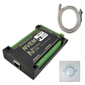 controlador do cnc mach3 cartão de controle de movimento nvemv2.1 3 4 5 6 eixo do motor controlador de Ethernet de comunicação 200Khz