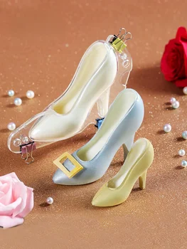 3D de Chocolate do Molde Plástico Mini salto Alto do Sapato Forma de Doces em pasta de Açúcar de Dia dos Namorados da Decoração do Bolo  1