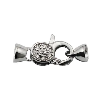 Beadsnice prata esterlina fecho lagosta para pulseiras e colar se encaixa grânulos de 4 mm fecho para fazer jóias ID 30452 1