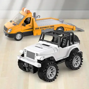 1/18 RC Caminhão Trator de Estradas Wrecker Camião de Brinquedos Brinquedos de Som Luz de Controlo 2