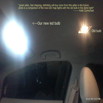 Interior de Carro luzes led Para o abarth 500 595 695 312 Hatchback Leitura cúpula de lâmpadas para carros livres de erro da Placa de Licença de Luz 6pc/monte 3