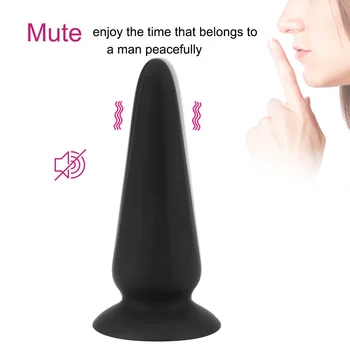 De vibração do Plug anal Controle Remoto sem Fio Anal com Vibrador 10 Velocidades G-spot Massageador de Próstata Brinquedos Sexuais ventosa 4