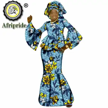 Tradicional africana roupas para mulheres dashiki, tops+maxi saias+tribal headwarp headtie roupas vintage AFRIPRIDE S1926028 4
