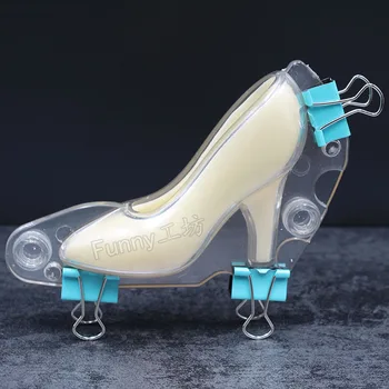 3D de Chocolate do Molde Plástico Mini salto Alto do Sapato Forma de Doces em pasta de Açúcar de Dia dos Namorados da Decoração do Bolo  5