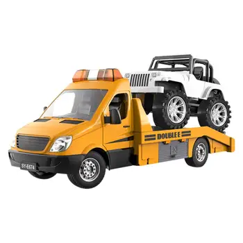 1/18 RC Caminhão Trator de Estradas Wrecker Camião de Brinquedos Brinquedos de Som Luz de Controlo 5