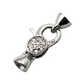 Beadsnice prata esterlina fecho lagosta para pulseiras e colar se encaixa grânulos de 4 mm fecho para fazer jóias ID 30452 5